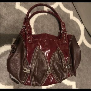 Haley Beez oxblood purse